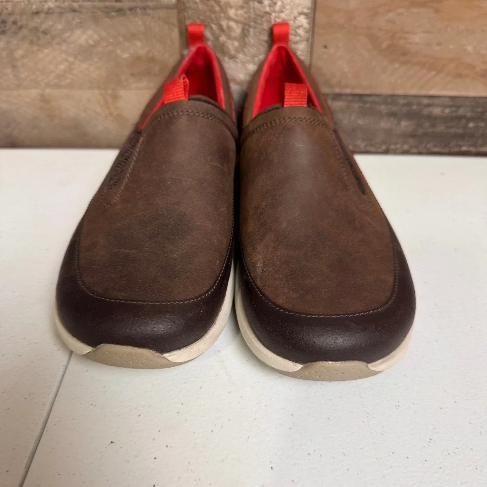 Merrell Slip On Shoes Womens 7.5 Brown Bracken J02284 Leather Hiking Outdoor